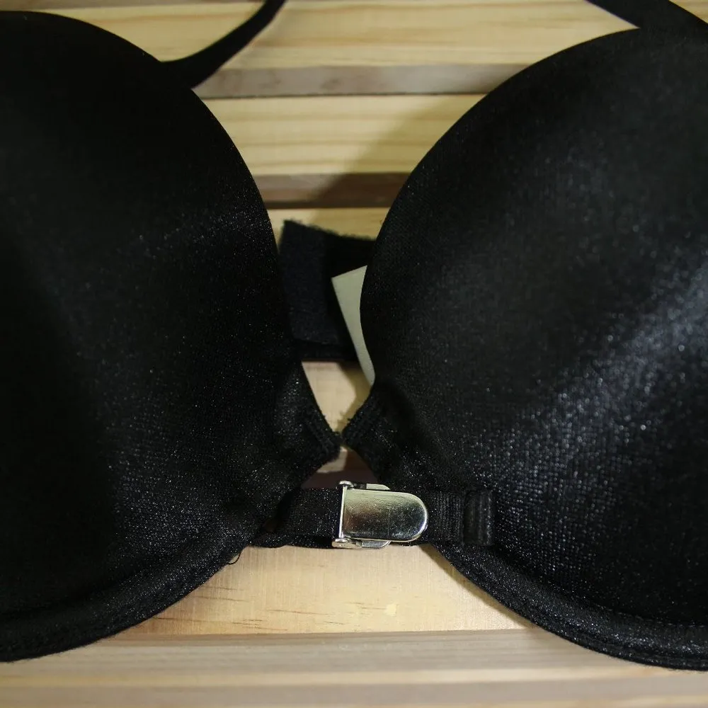 🔥Sexy Shiny Black Adjust Push Up Bra Size undefined - Image 2