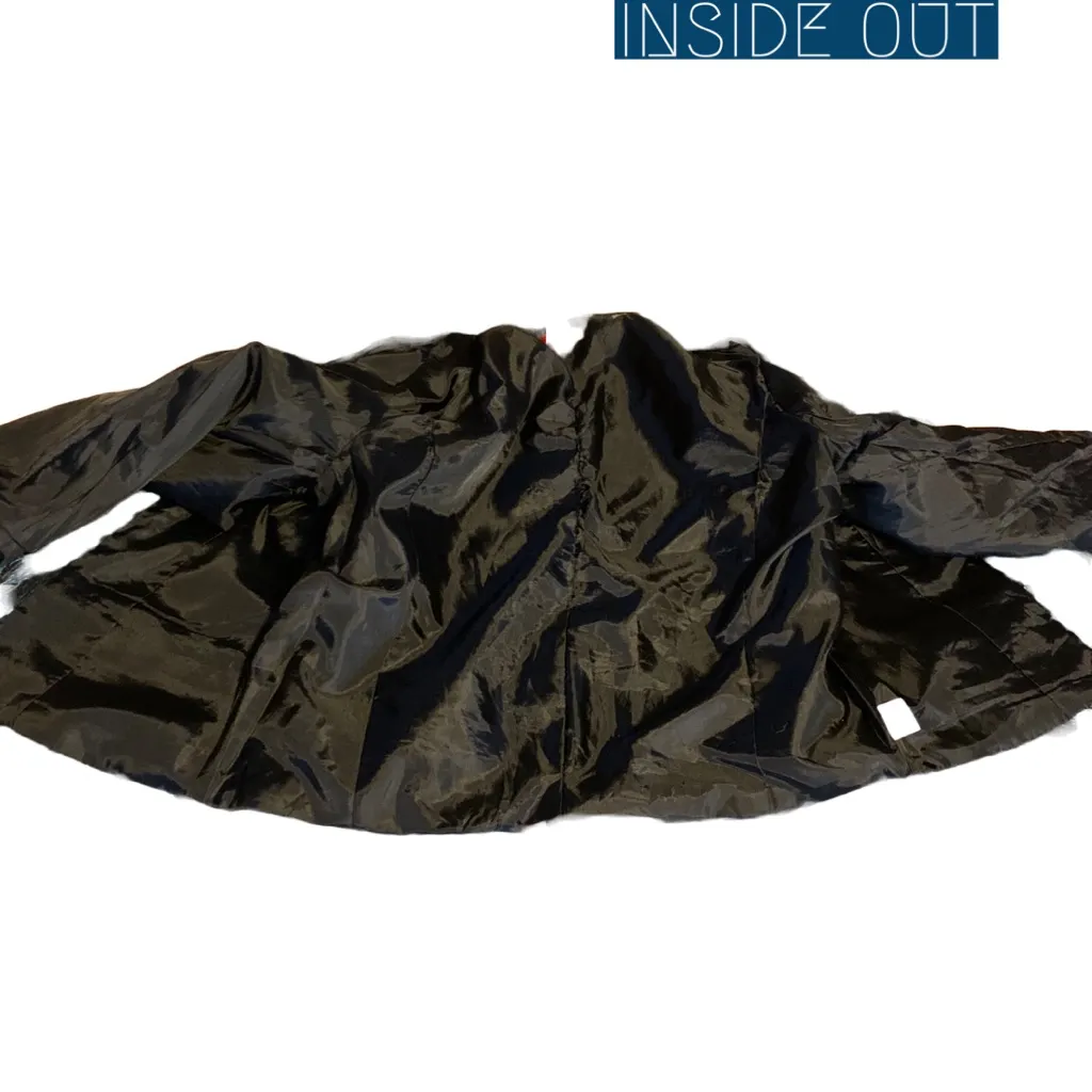 JONI B BLUE FLORAL PRINT JACQUARD BUTTON FRONT BLAZER (S) - Image 9