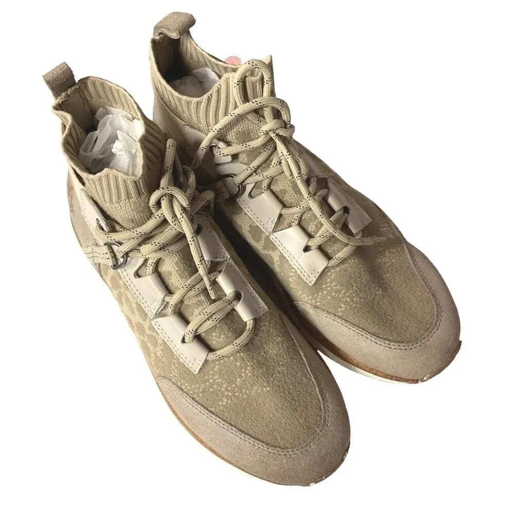 OTBT‎ Women's Size 10 Hybrid Leopard Animal Print High Top Calf Hair Sneakers - Image 2