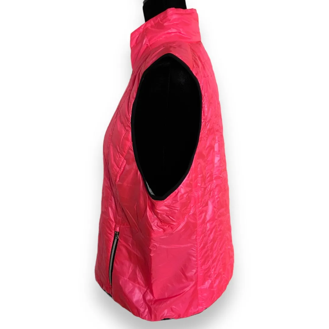 Lauren Ralph Active Womens‎ Vest Size XL Neon Bermuda Pink Black Quilted NEW - Image 6