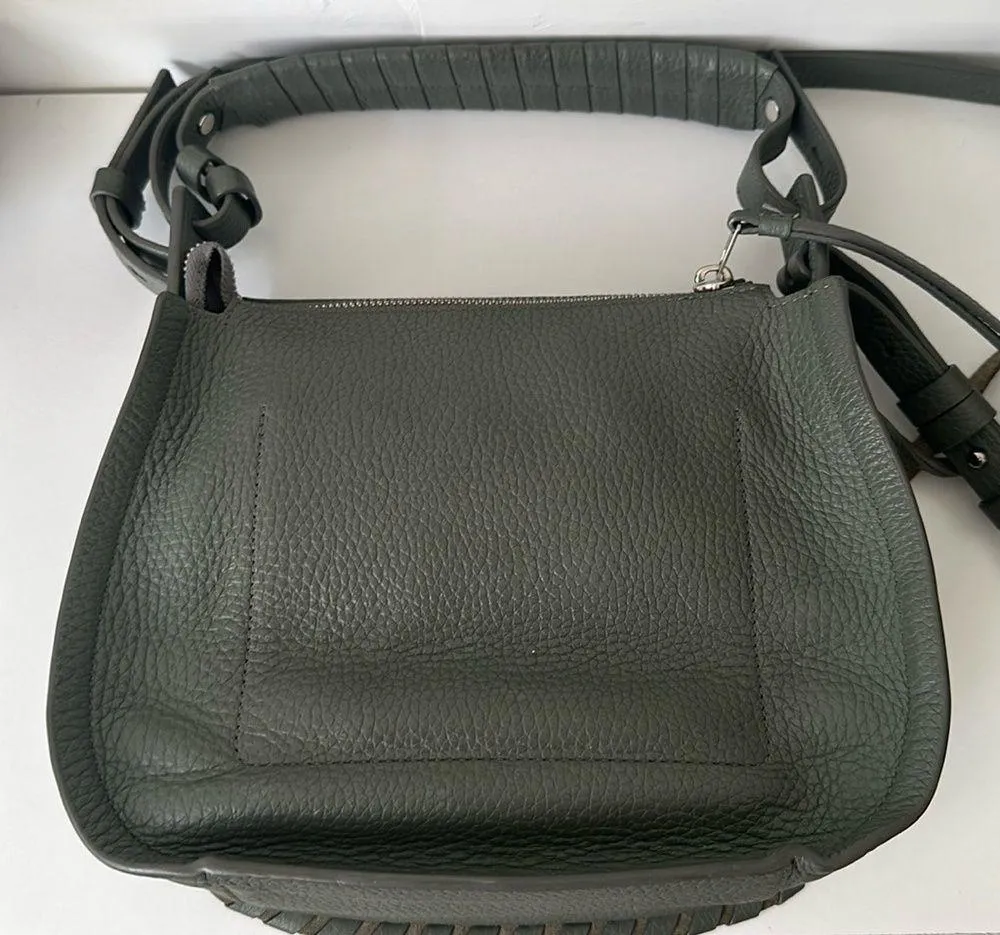 All Saints Mori Lea Pebbled Leather Crossbody
Hobo Bag-Storm Gray - Image 5