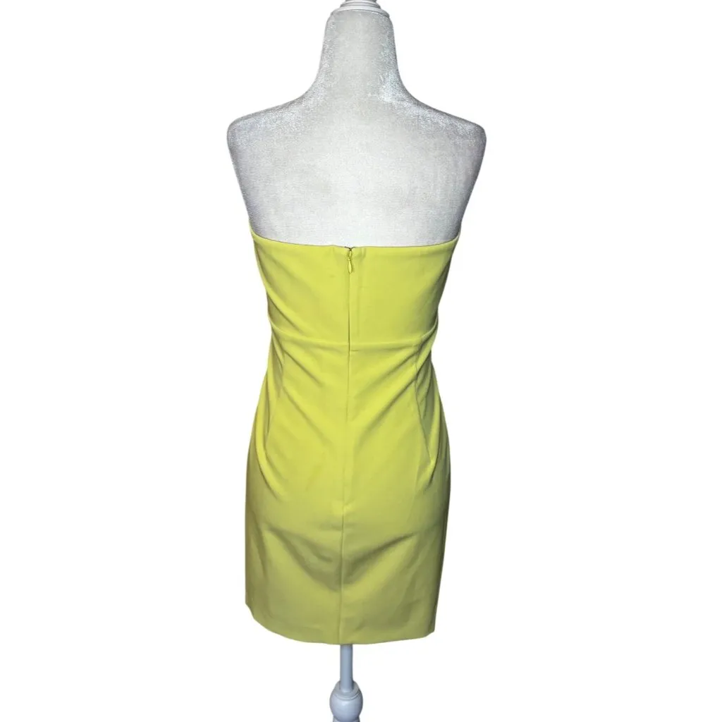 Lovers and Friends Renn Mini Dress in Baby Yellow Large New Womens Strapless - Image 7
