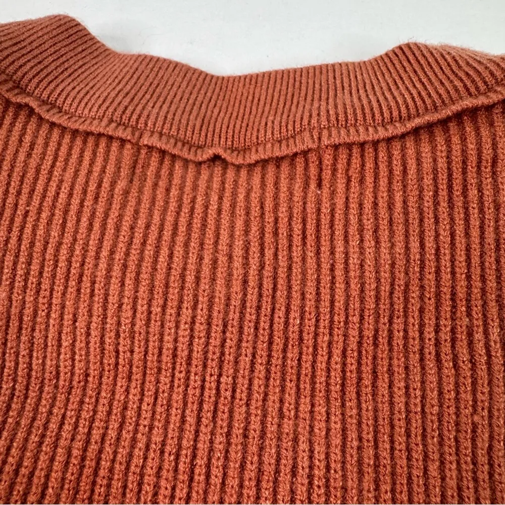 Cropped Knit Sweater Set Orange - Image 7