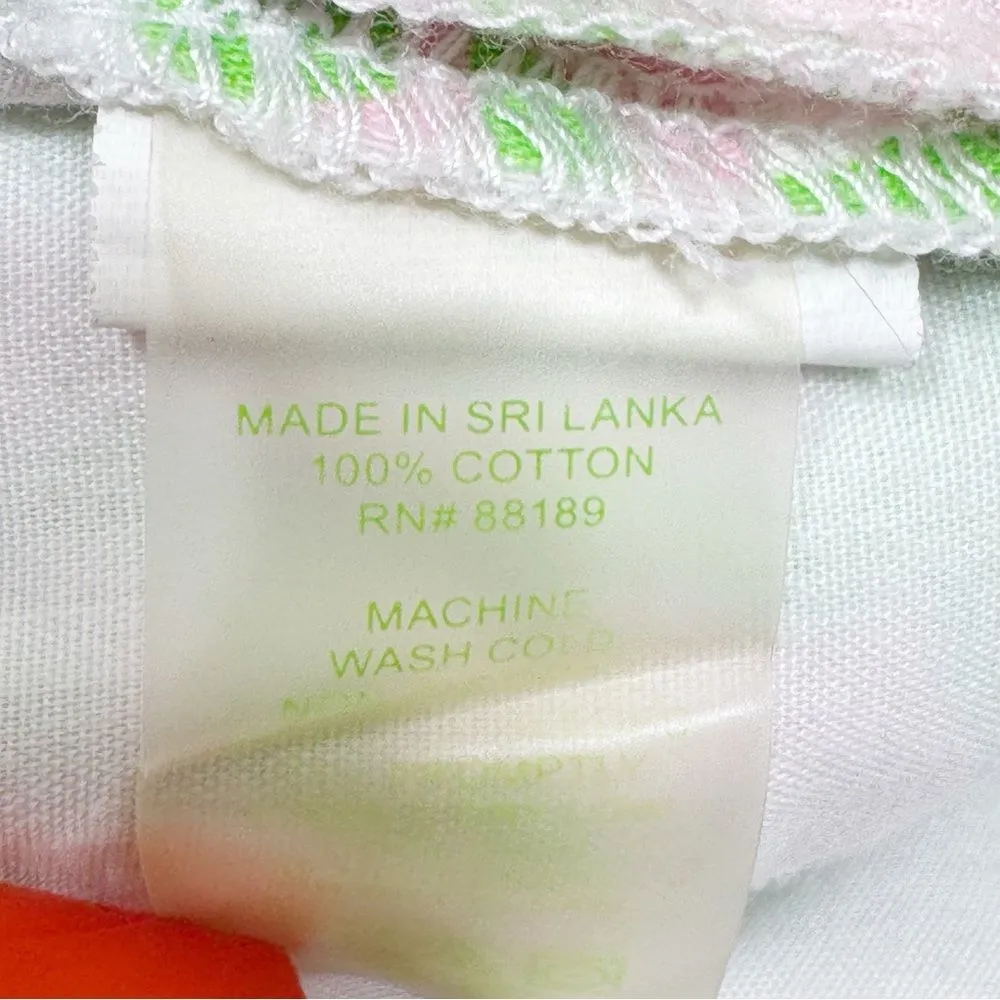 Lilly Pulitzer Callahan Shorts Cotton Chino Sunnyside Lions Pink Green 10 - Image 10
