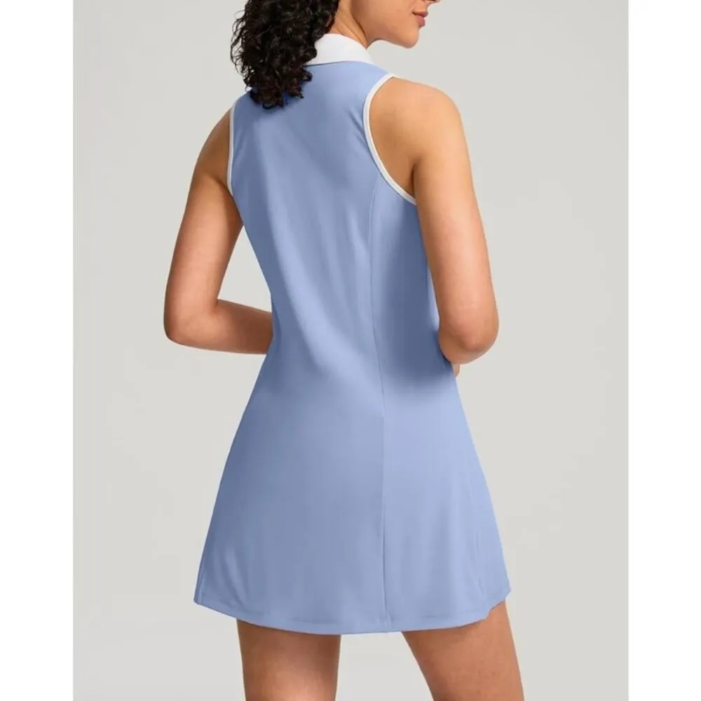 Soothfeel NWT Sleeveless Golf Athletic Active Sports Tennis Mini Dress Small Blue - Image 6