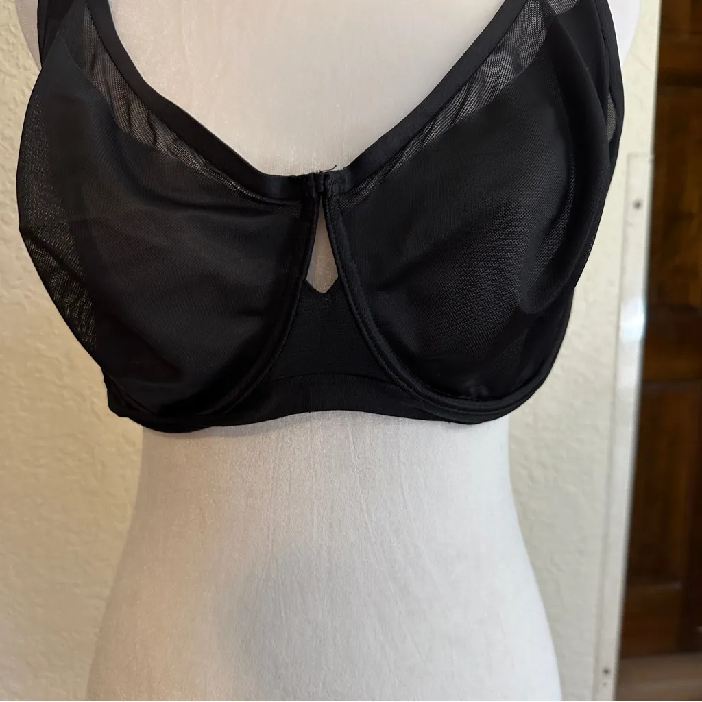Soma Unbelievable Lift Scoop Balconette Black Bra 102201‎ 38G - Image 5