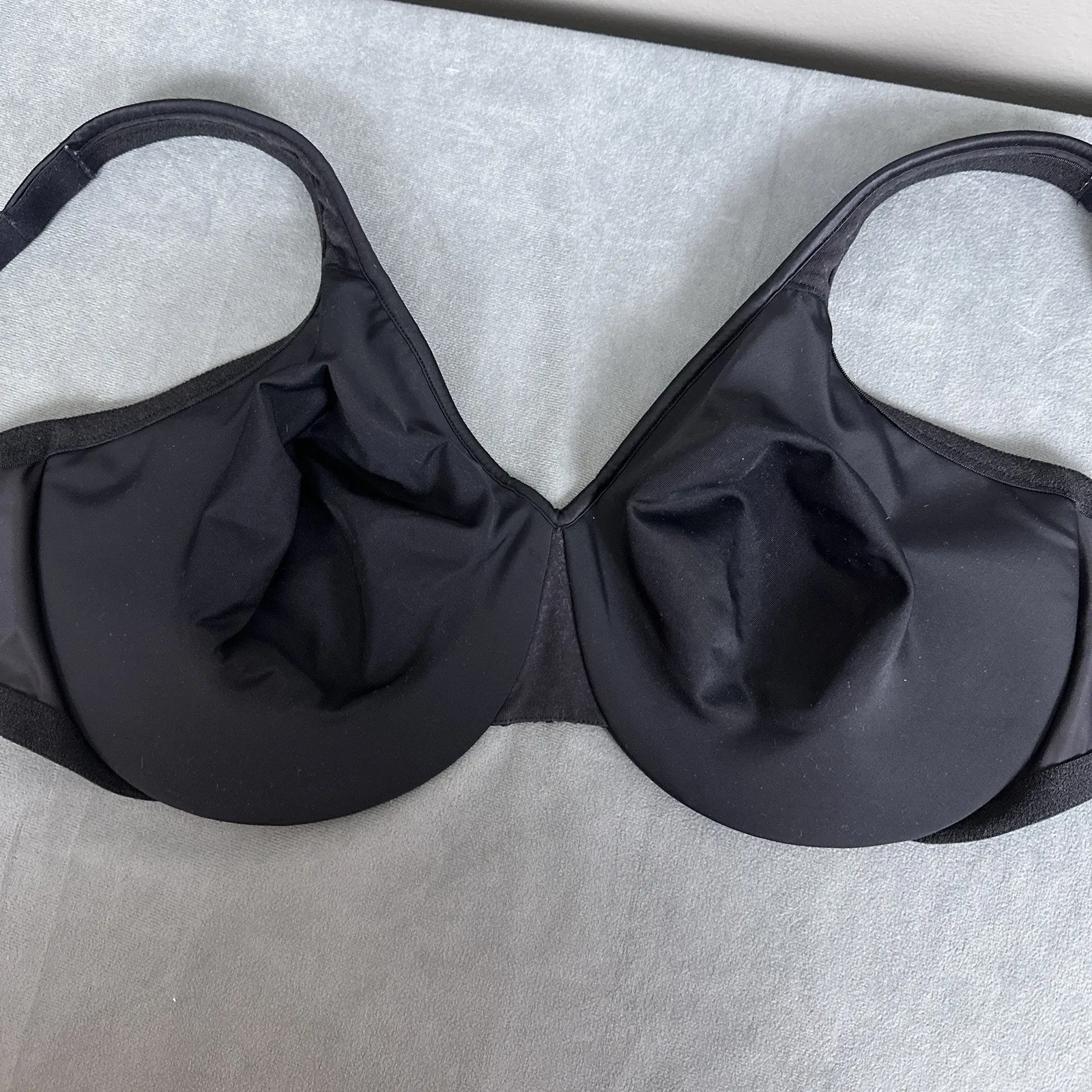 Olga’s Christina Bra Size 40DD Minimizer Black Underwire 55902 2 Ply Full Cover - Image 5