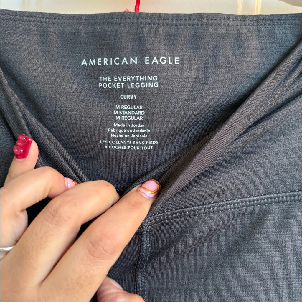 American Eagle  Everything Pocket Legging Gray Size M - Image 2