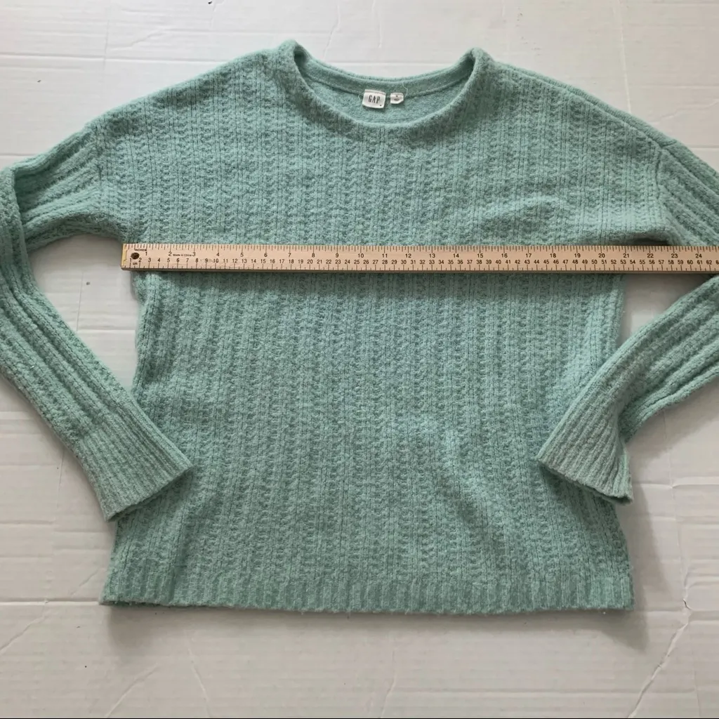 Gap Soft Mint Sea Green Wool Alpaca Blend Sweater - Image 5