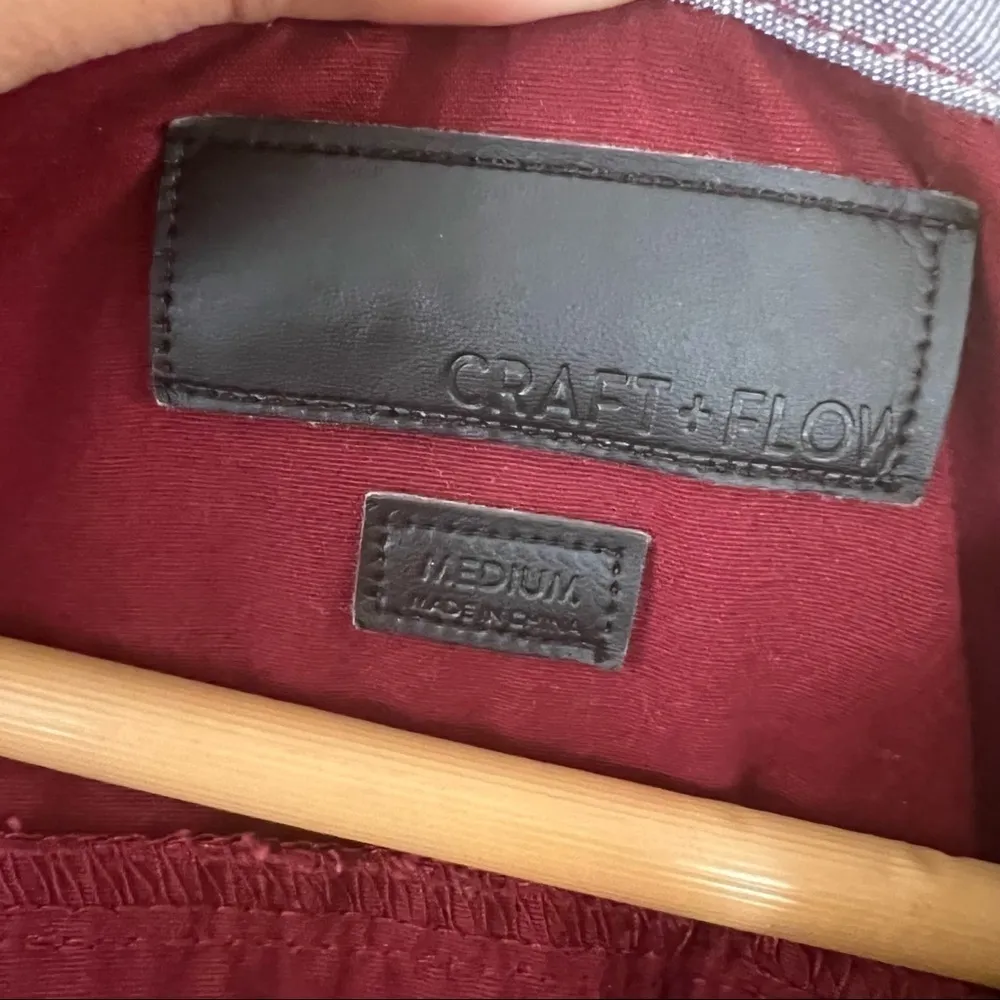 Craft + Flow Deep Red Jacket Size Medium - Image 6