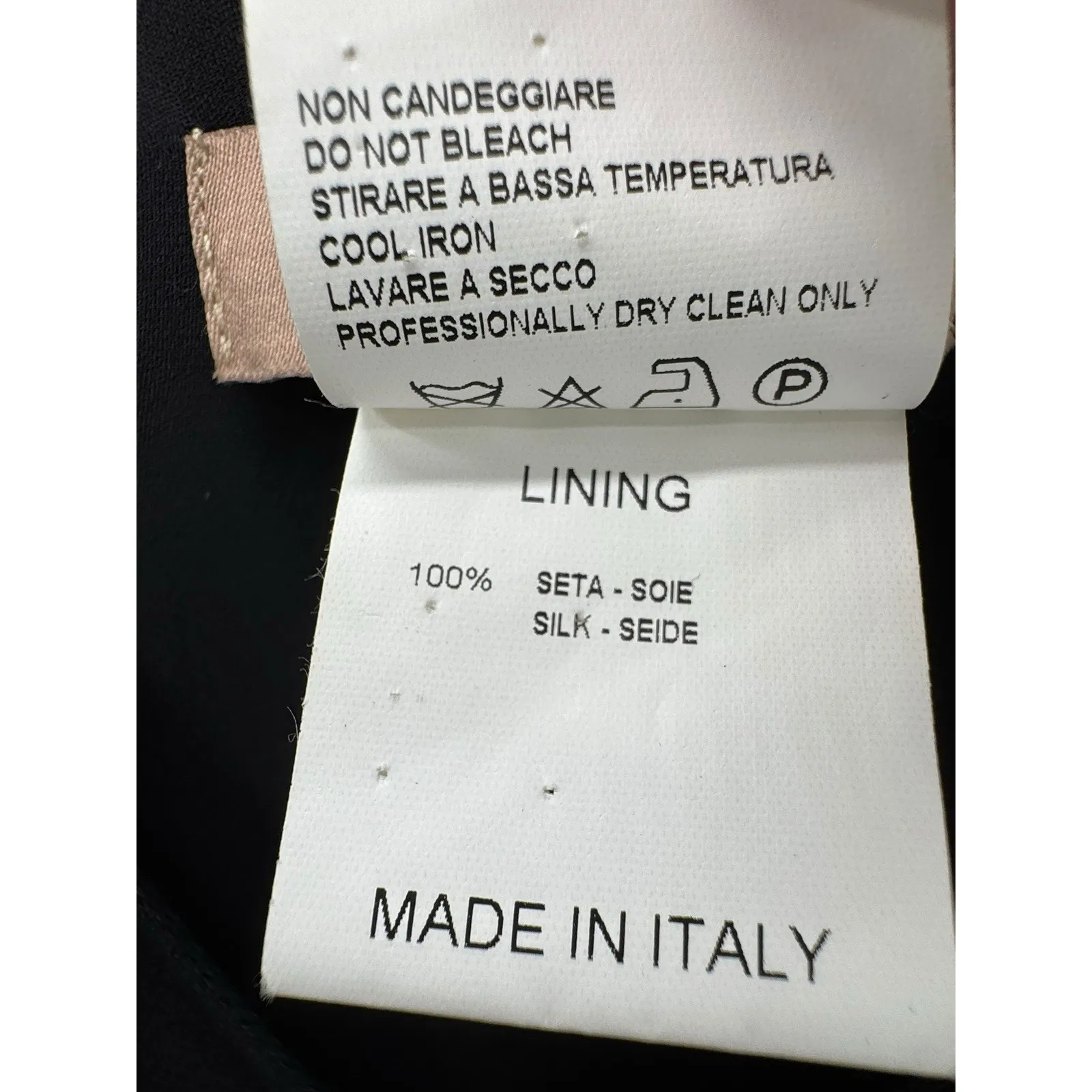 Luca Luca Italy Black Beaded Silk Lined Dress Women 40 US 4 Sleeveless‎ Cocktail - Image 5