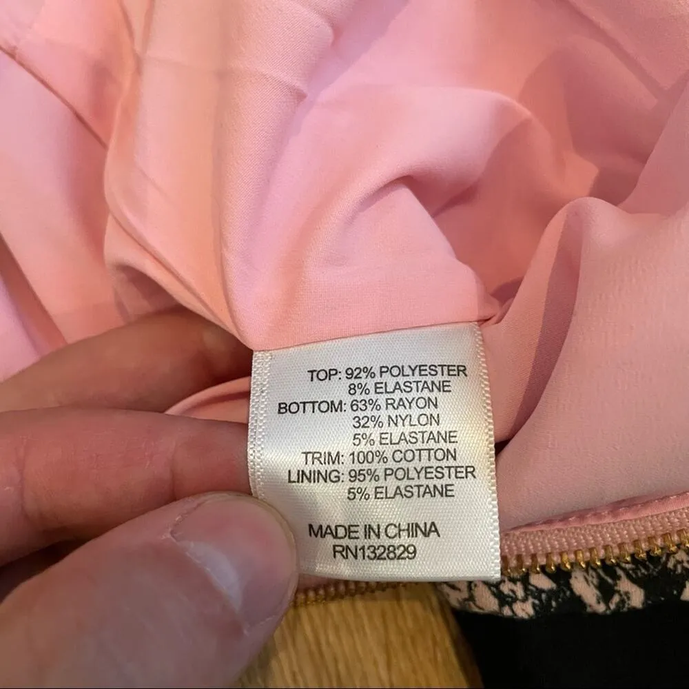 NBD X Naven Snakeskin Bodysuit in Pink & Black - Image 7