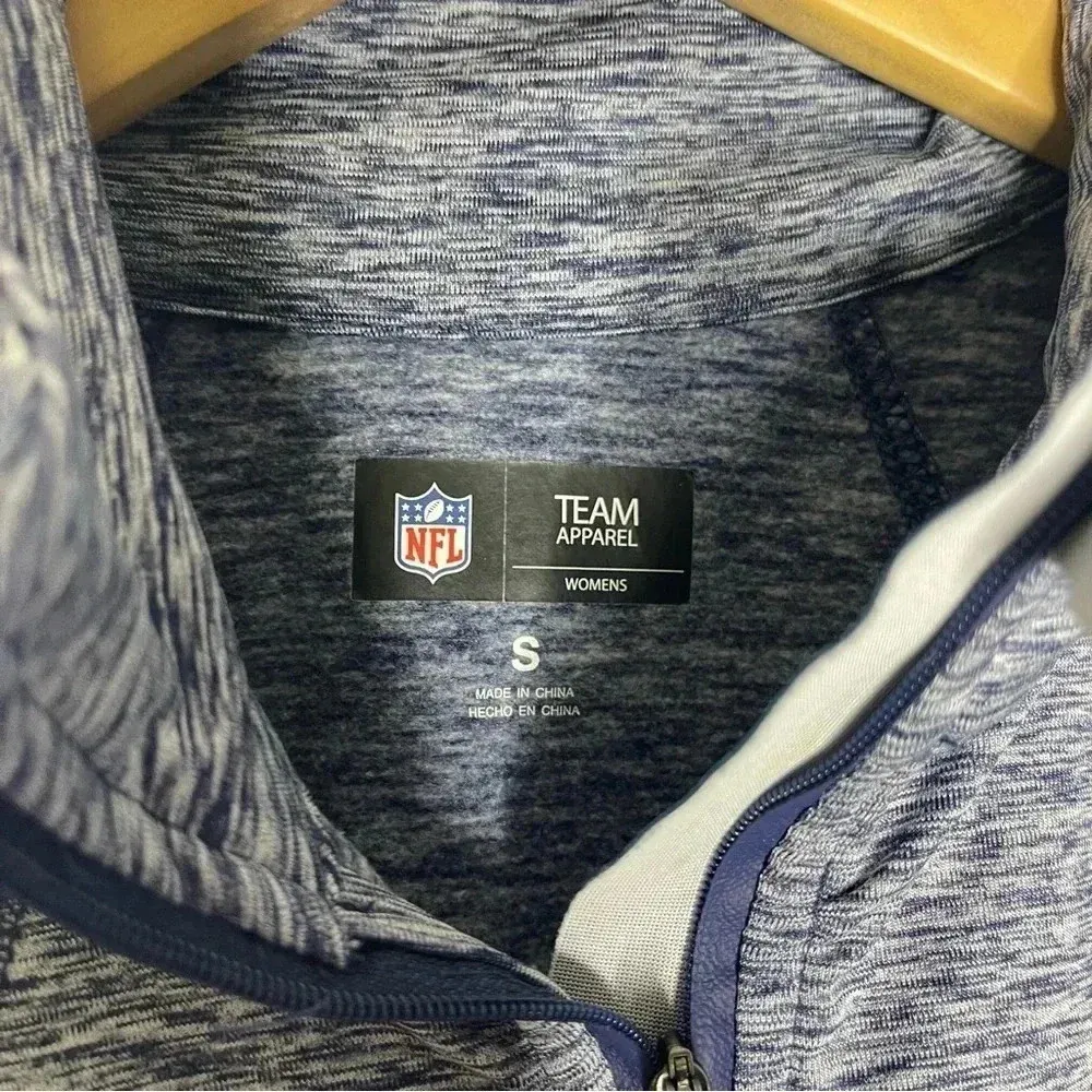 NFL Team New England Patriots Quarter Zip Pullover Size Small Women's - Image 4