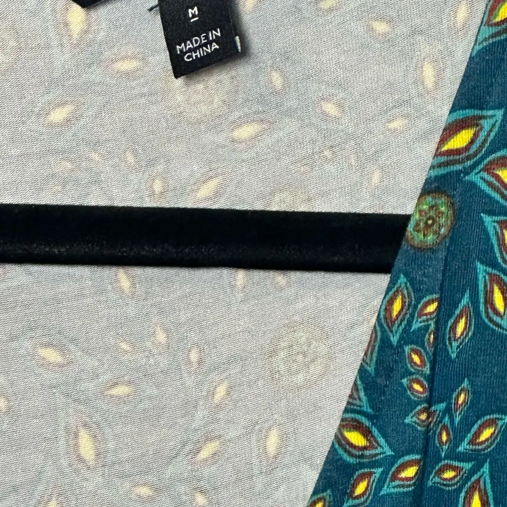 41 Hawthorn Maxi Floral Bohemian Short Sleeve V Neck Empire Waist‎ Size Medium - Image 4