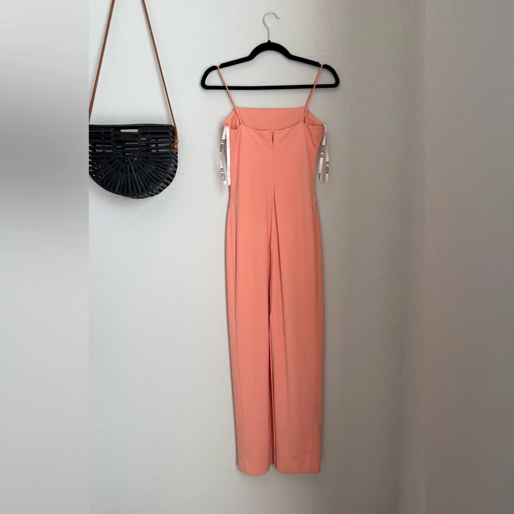 Vintage De Laru by Sheila Yen Peach Beaded Dress, Size 6 Pink - Image 6