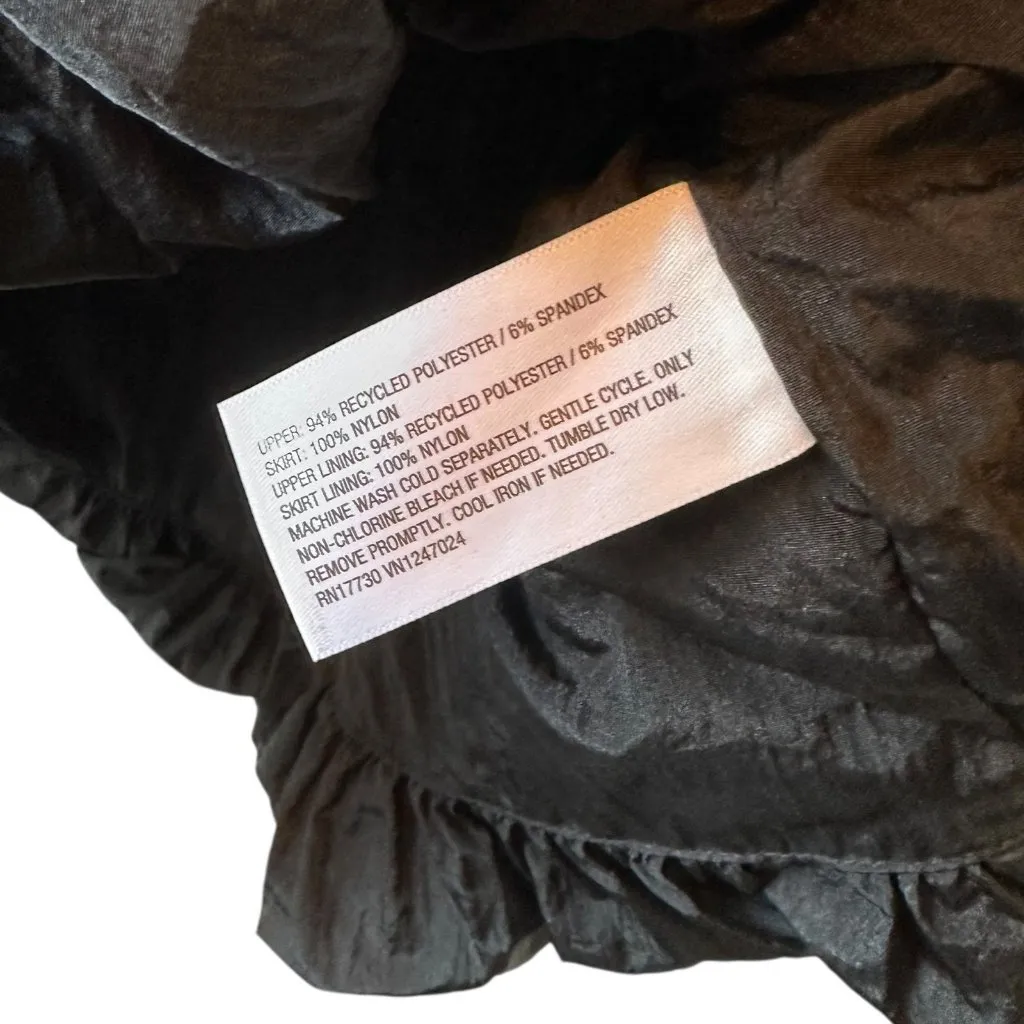 Future Collective Black Jersey & Taffeta Peplum Cami Top – Women’s Size XL - Image 6