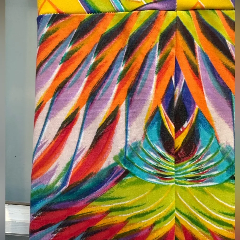 Bebe Y2K Bodycon High Waisted Fitted Midi Skirt Retro Vibes Tie Dye Size XXS - Image 3