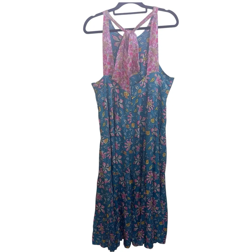 NATURAL LIFE Floral Maxi Dress - Blue and Pink - Image 5