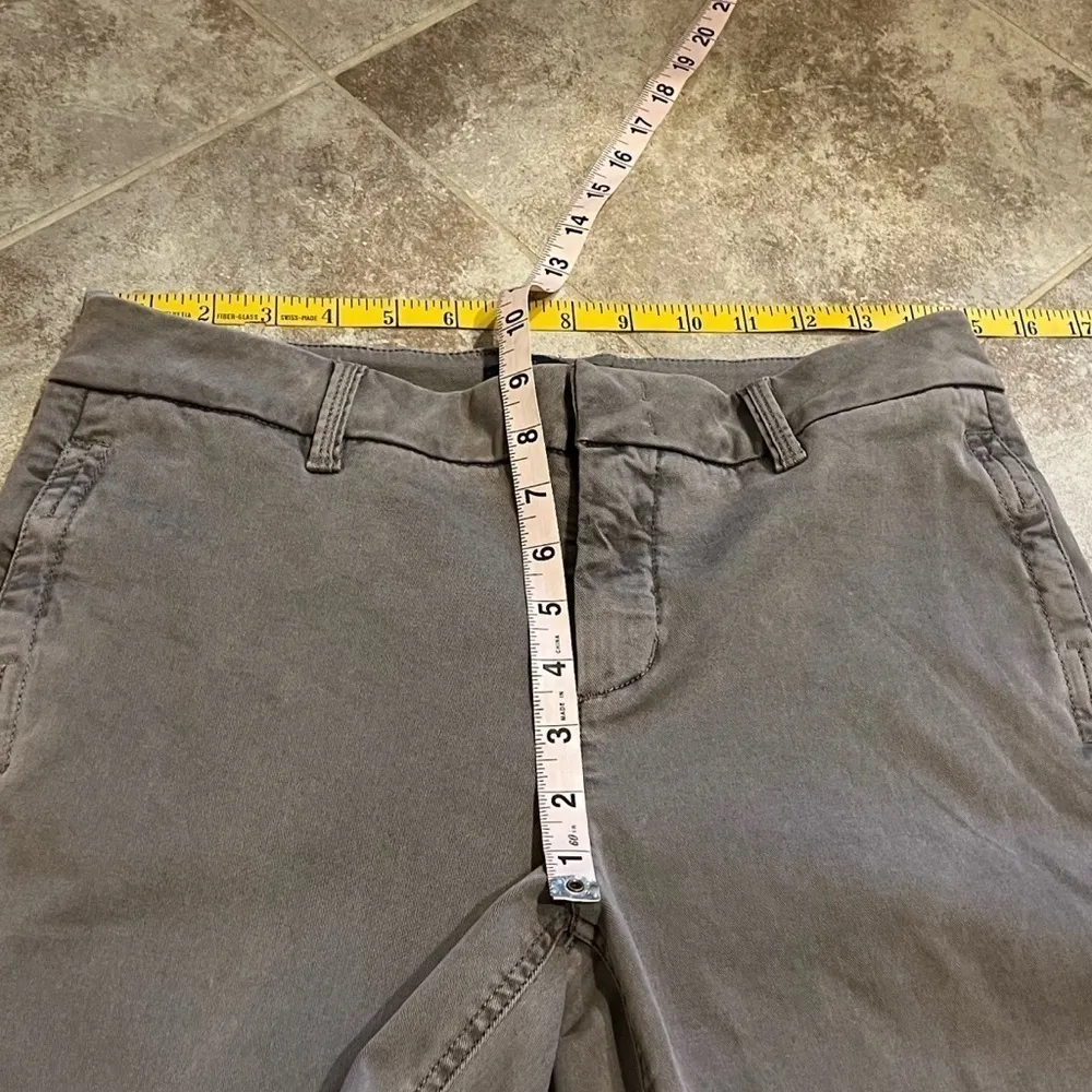 Level 99 Anthropologie gray straight leg ankle pants mid rise gray stret… Size 29 - Image 6