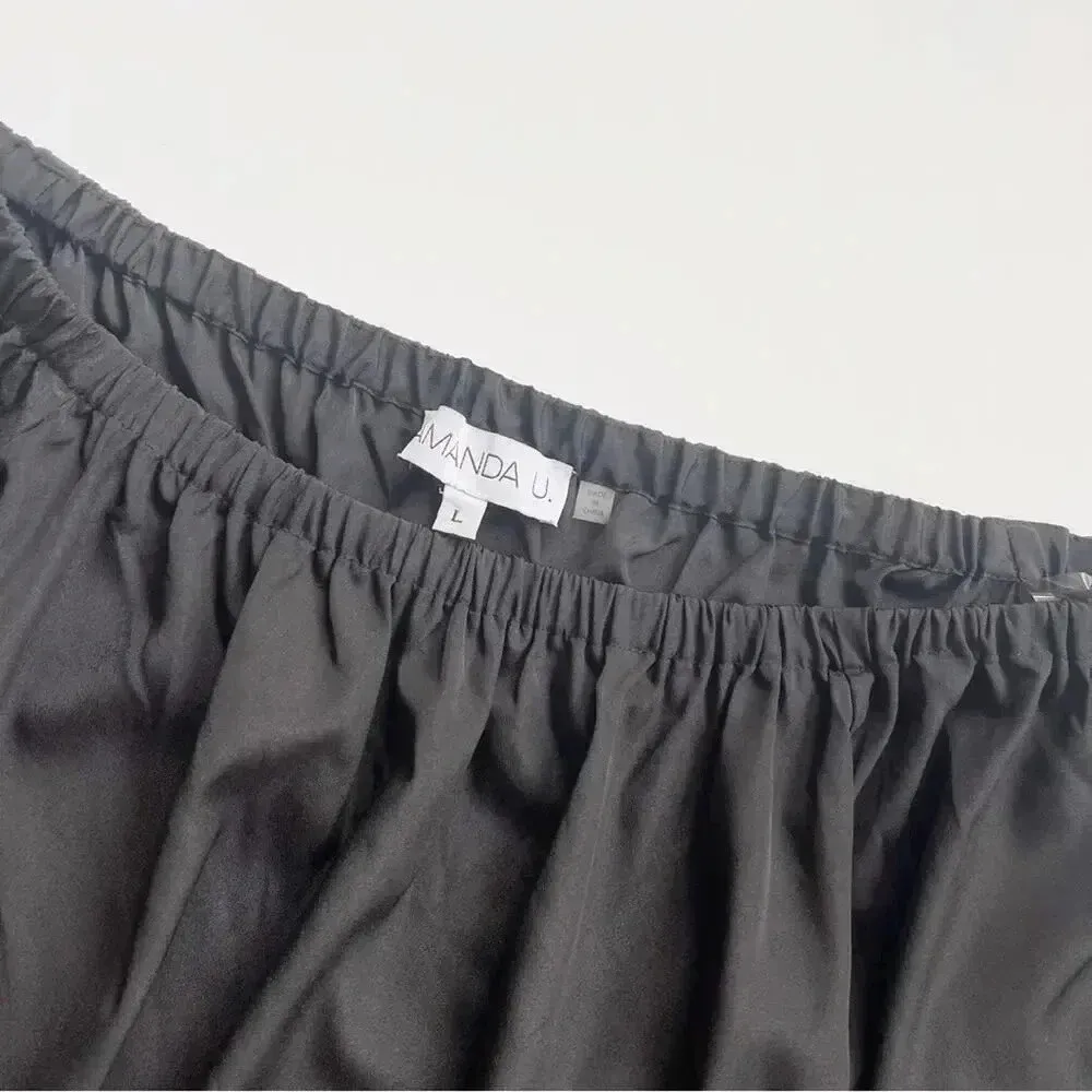 Amanda Uprichard Black Nirvana Blouse L EUC - Image 4