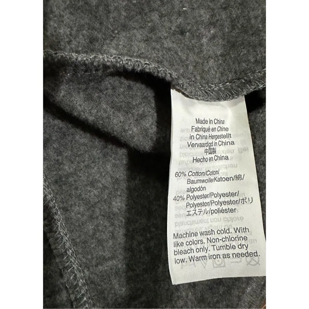 J. Crew Mercantile ruffled sweatshirt pullover grey speckled sz medium Gray - Image 6