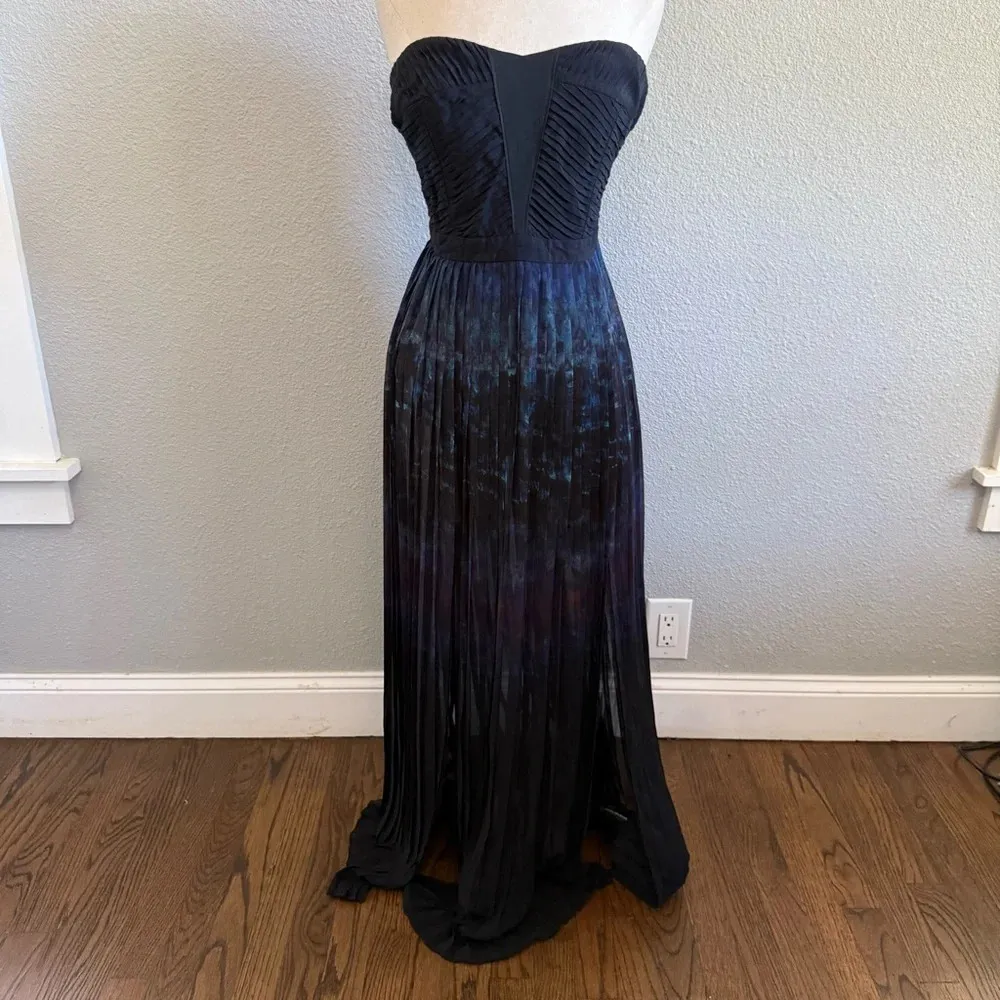Silence + Noise Strapless Pleated Maxi Dress Size‎ 8 NWT - Image 2