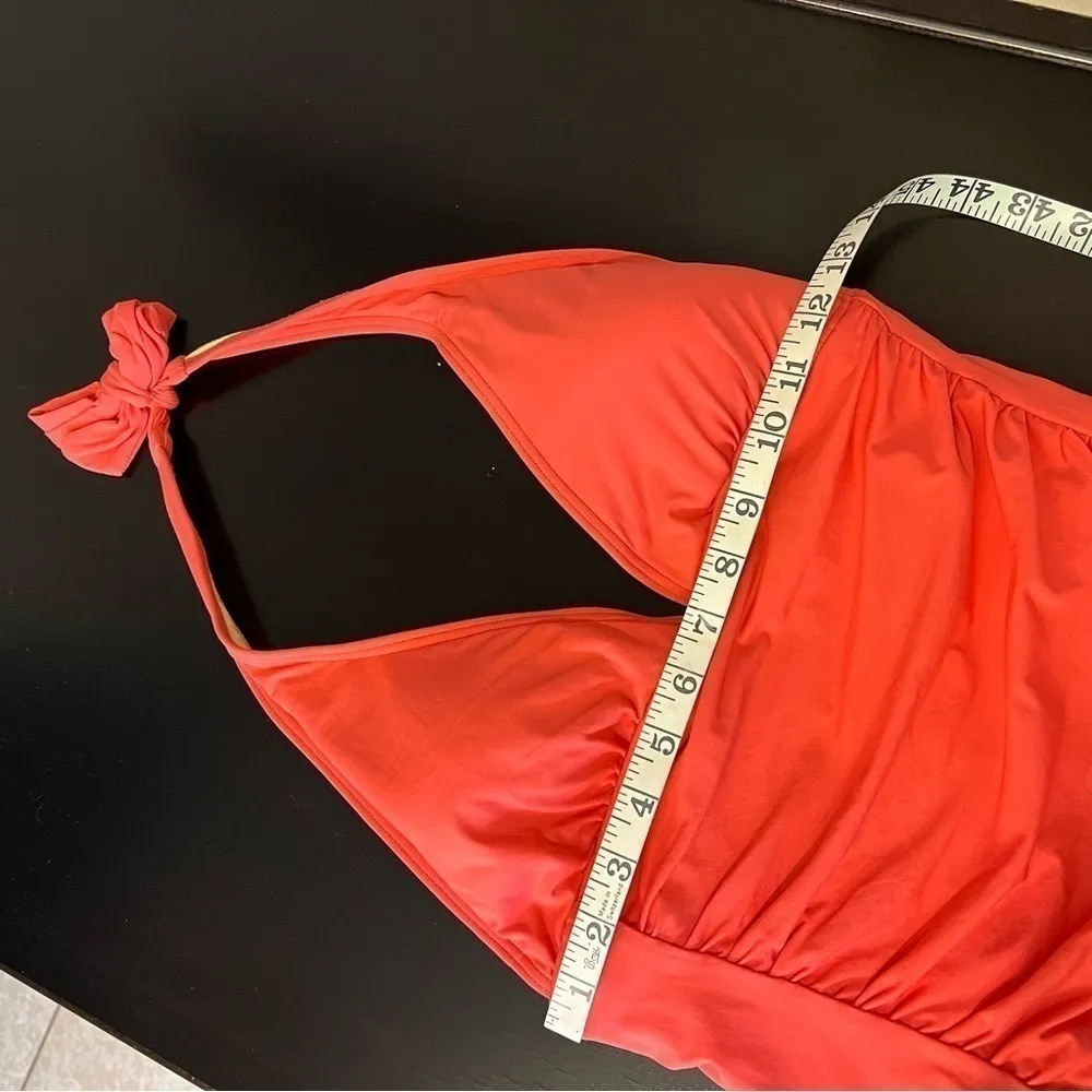 Coco Rave body contouring one piece swimsuit, orange, full coverage overskirt M - Image 12