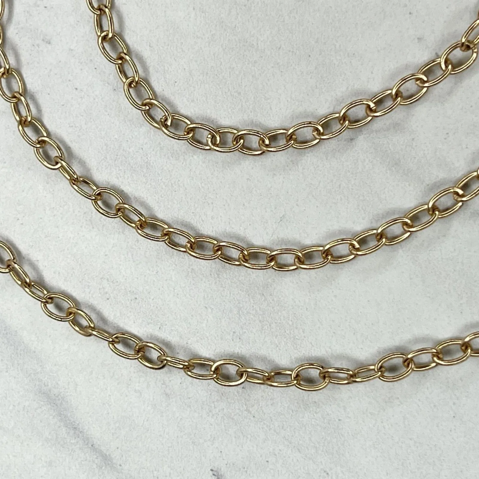 Gold Tone Chain Purse Strap Replacement Crossbody Shoulder Handbag 46" ✨ - Image 4