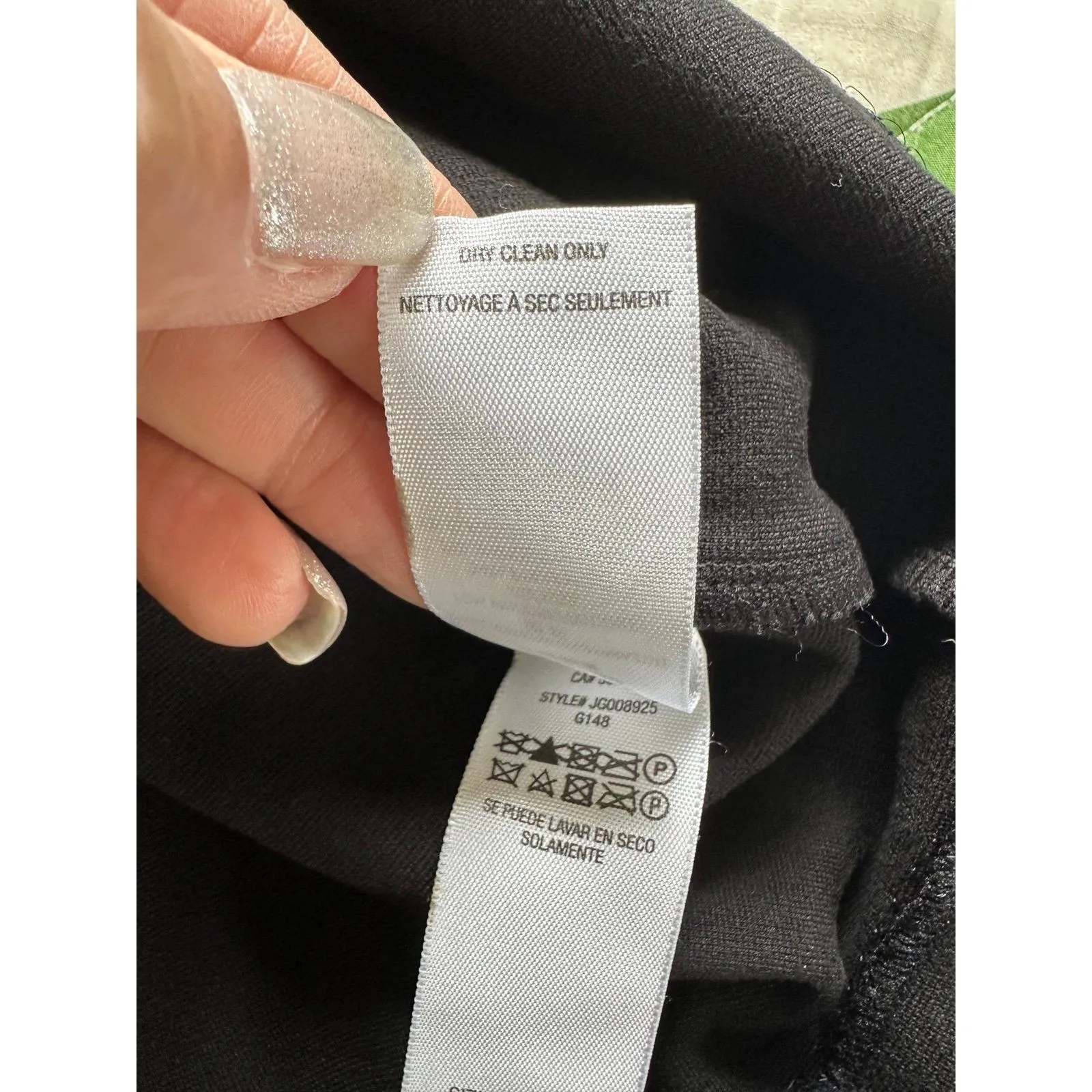 Vintage Y2K Juicy Couture Solid Black Exposed Back Zipper Ponte Mini Dress M - Image 8