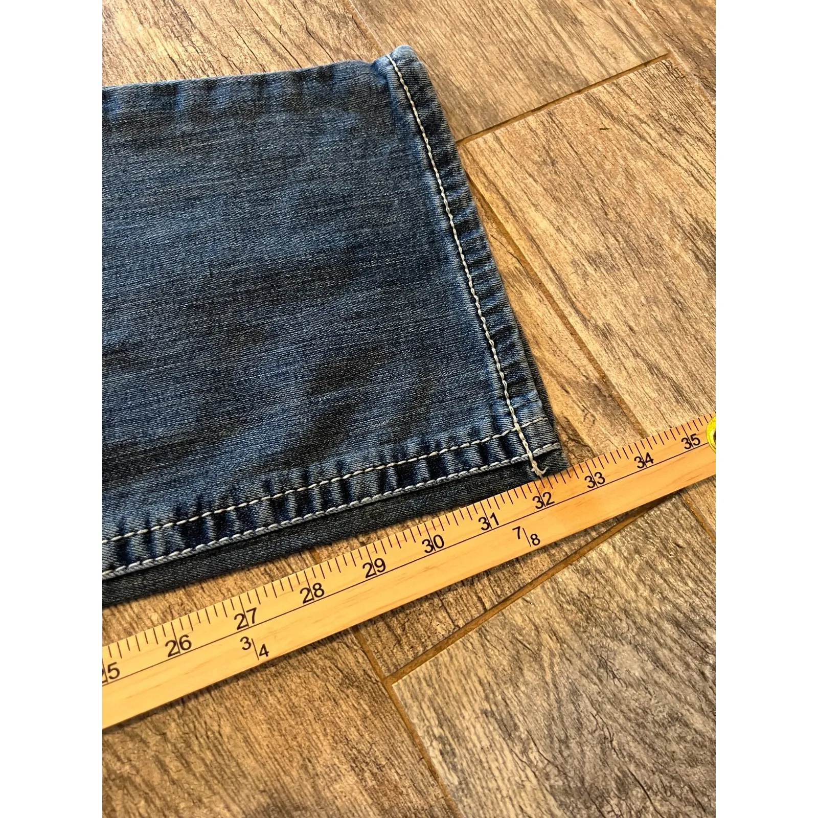 Ariat Real Denim Jeans size 34R 34 Regular Mid‎ Rise Straight Leg Western Womens - Image 12