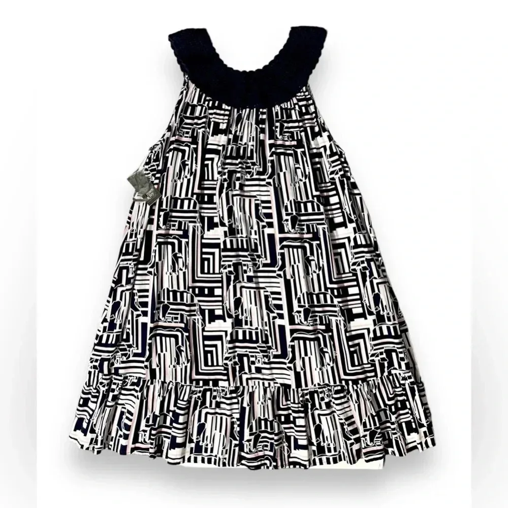 NWT Crown & Ivy Elephant Silhouette Print Crochet Dress - Image 4
