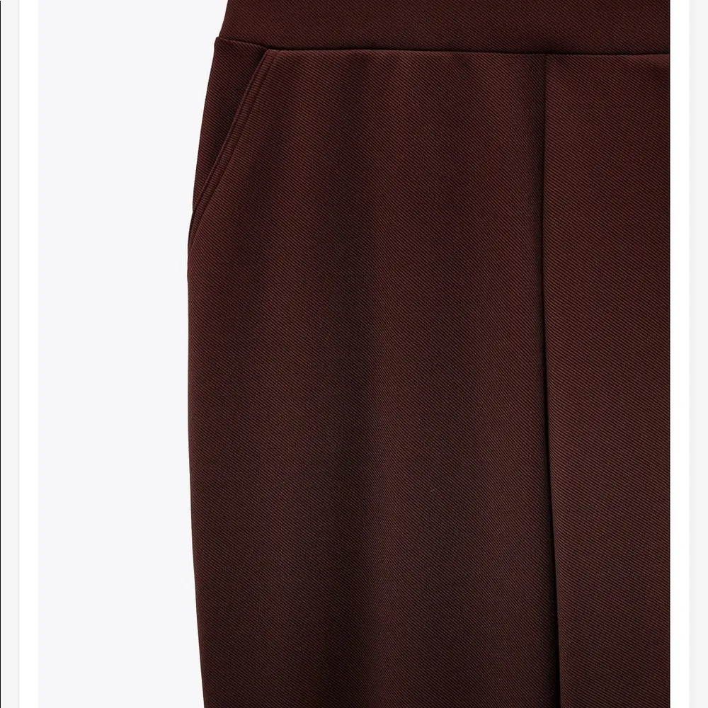 ZARA NWT‎  Serged Jogging Pants In Brown Size Small - Image 6