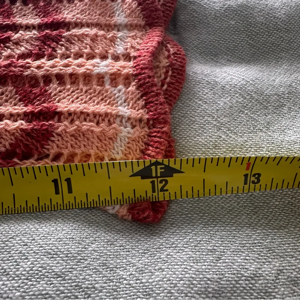 Wet Seal Y2K Vintage Crochet Striped Boho Cardigan Bolero M - Image 6