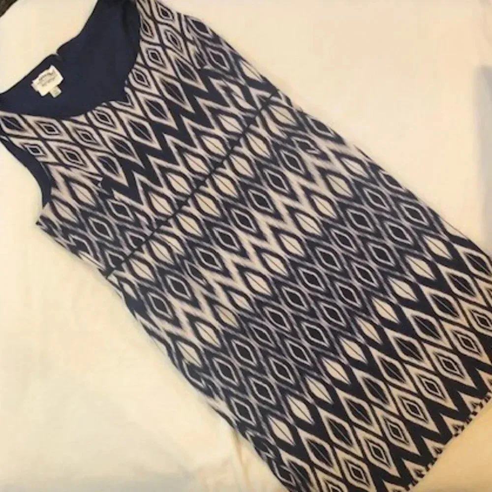 Dress Barn navy blue design sheath‎ dress 16 EUC - Image 3