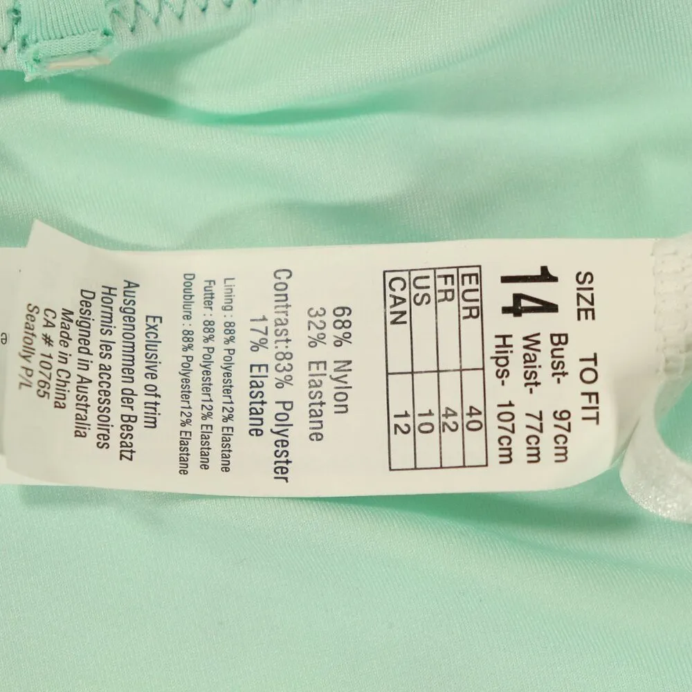 NWT Seafolly X Revolve Beach Break Tube Top in Dazzling Blue US Size 10 - Image 9