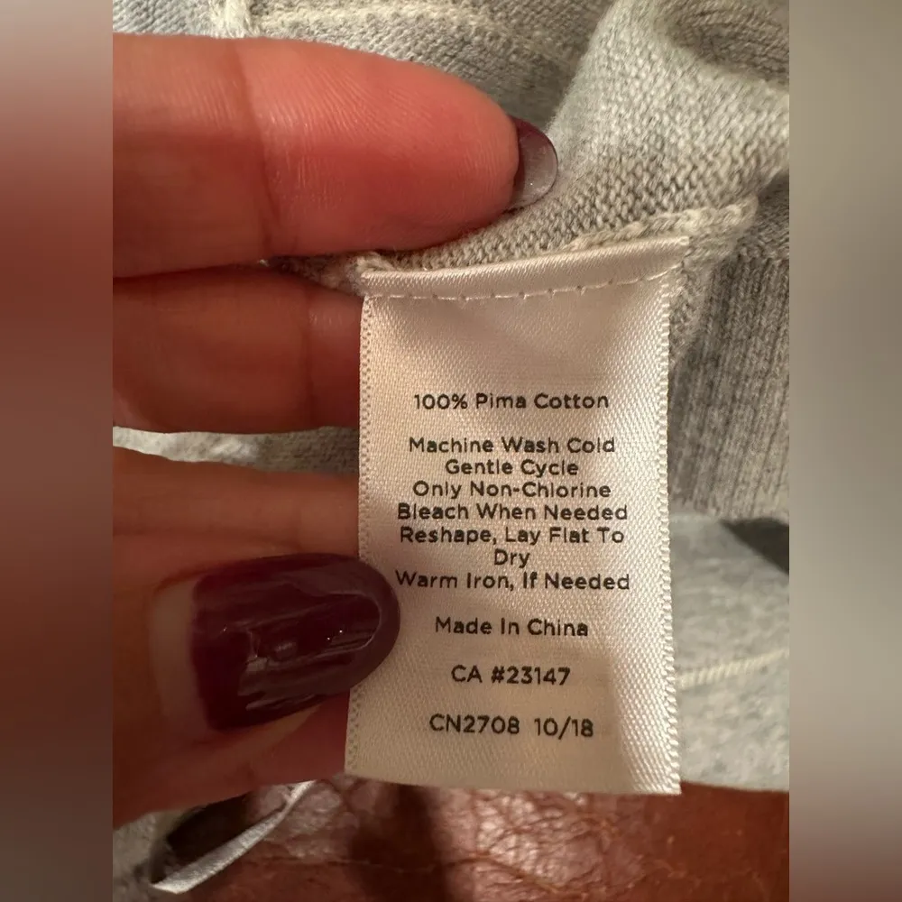 EUC Talbots Gray Open-Front long Cardigan Sweater - Image 5