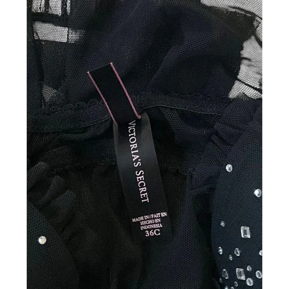 Victoria's Secret Black Underwired Demi Lingerie Dress Women Size 36C | 52-15 - Image 6