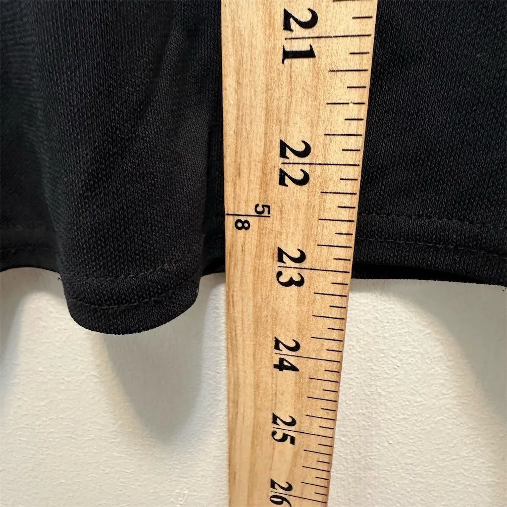 Ann Taylor Women's Black Scoop Neck Short Sleeve Top Size S Career Gothic‎ - Image 7