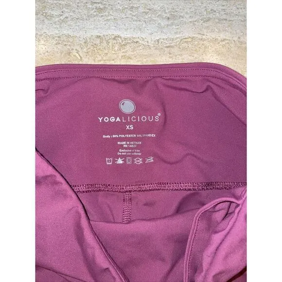 Yogalicious‎ Lux Leggings High Waisted Light Purple Size XS Yoga - Image 2