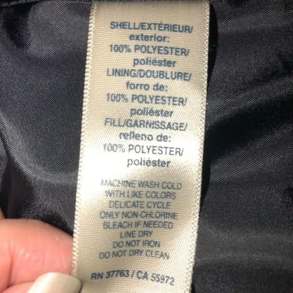 Rafaela Gray Print Puffy Vest SZ L - Image 9