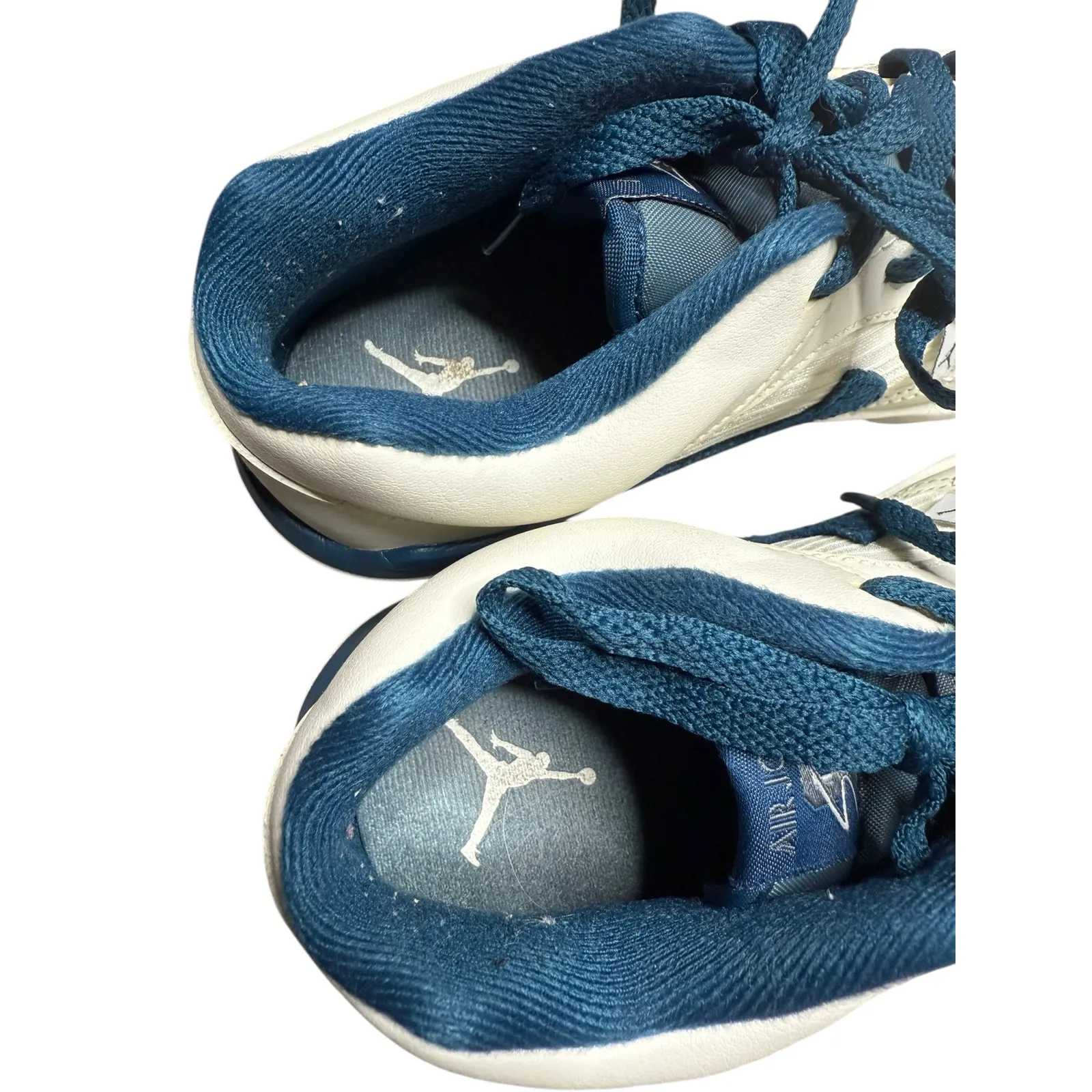 Women’s Jordan Stadium 90 Sail Ozone Blue Sneakers Size 8 White Blue - Image 6