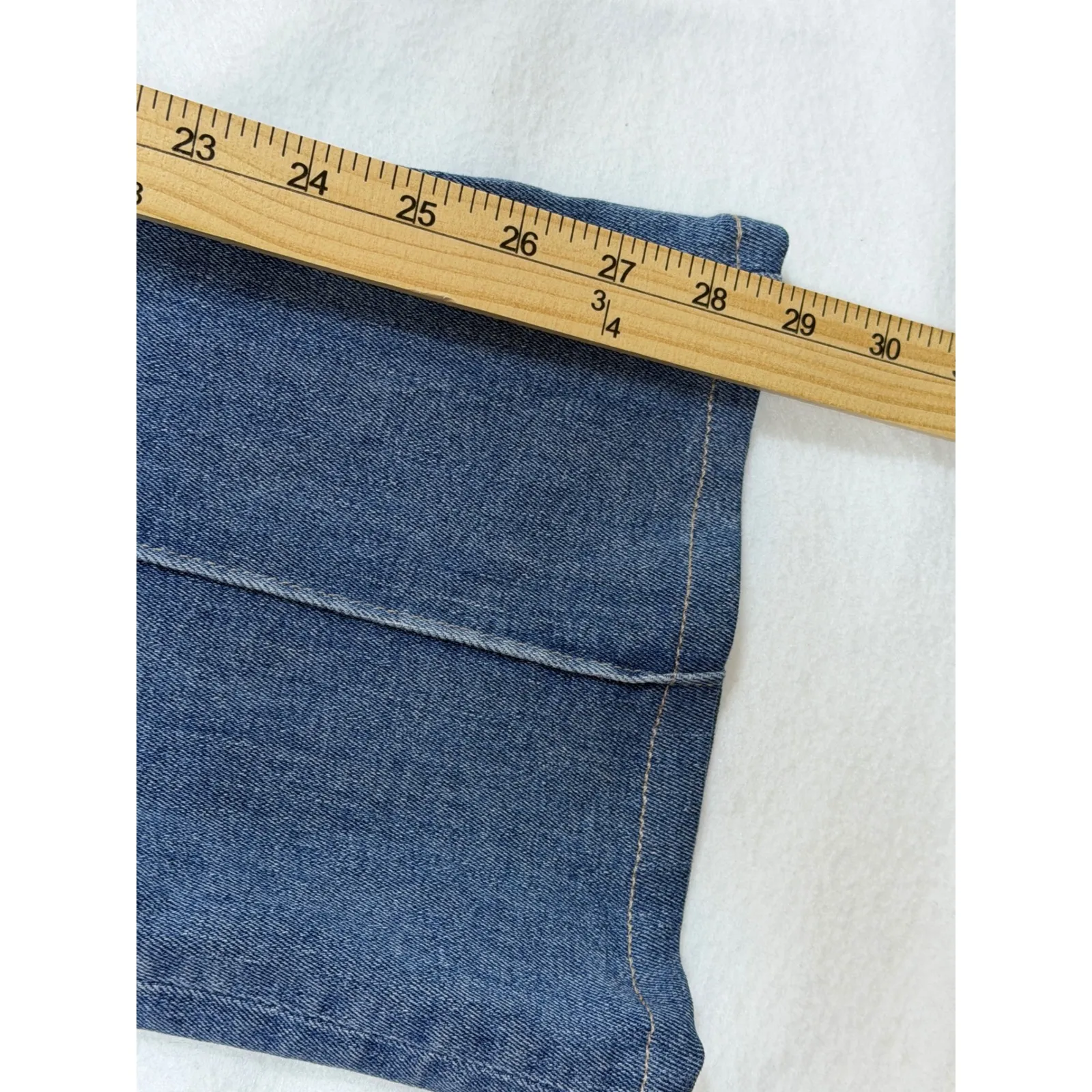 DL1961 Bridget Boot size 24 High Rise Instasculpt Jeans Wythe Wash Flare - Image 3