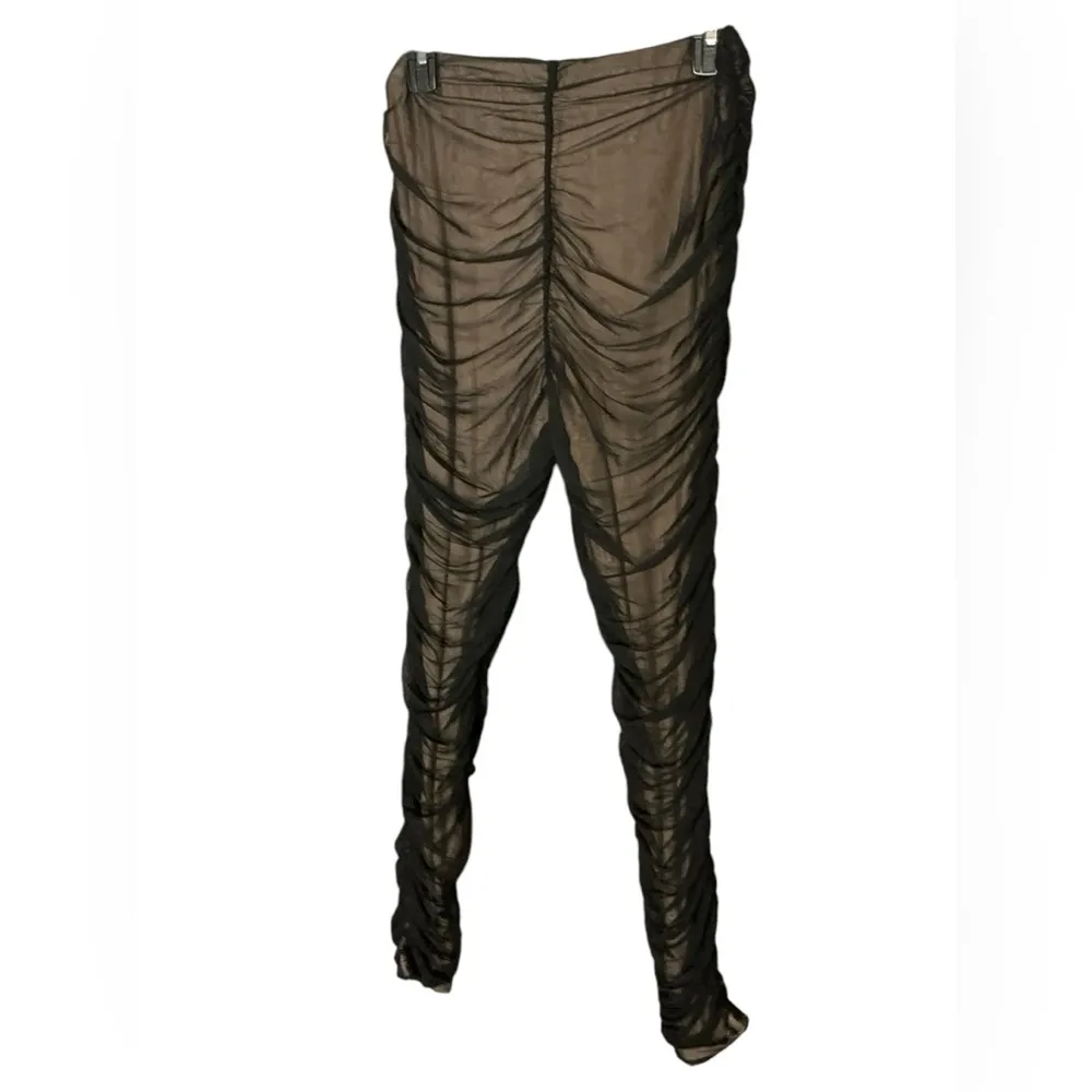 Iris Full Length Ruching Pants with Elasticised Waistband - Image 4