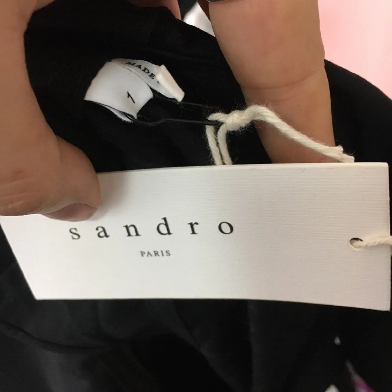 NWT Sandro Lover black ruffle asymmetric dress - Image 12