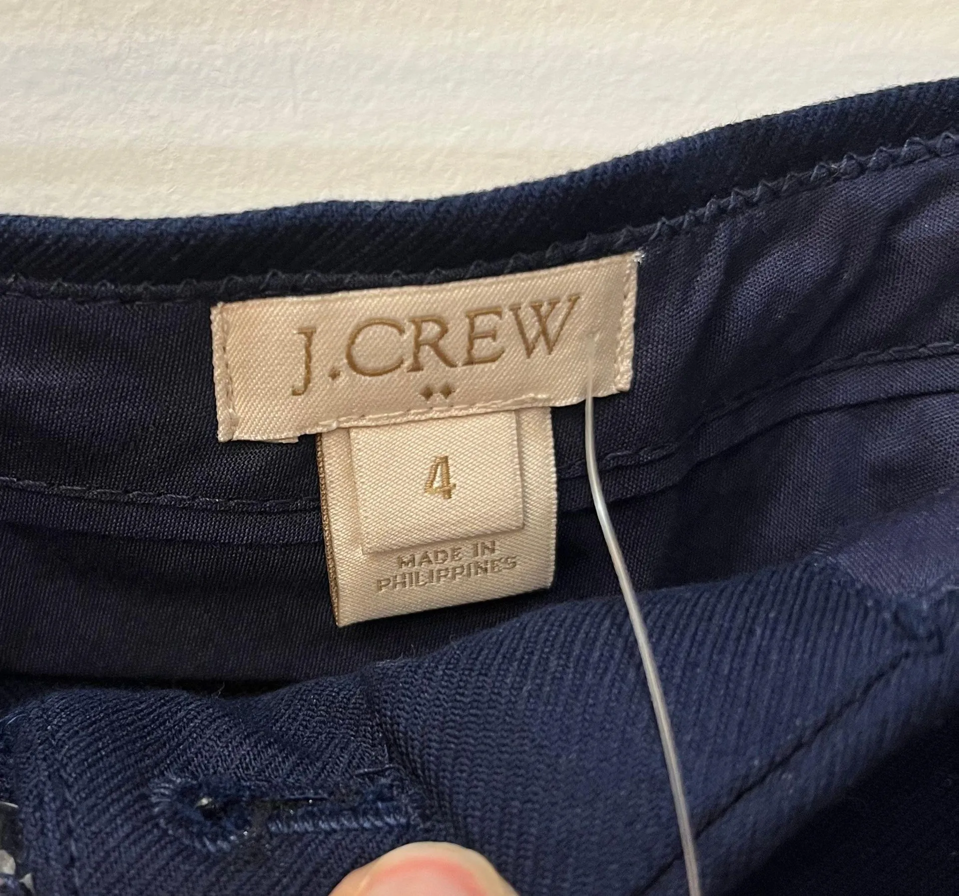 NWT J. CREW NAVY blue ANCHOR EMBELLISHED PENCIL SKIRT sz 4. - Image 4