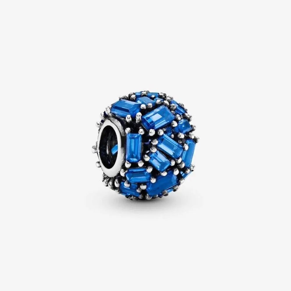 Pandora Blue Ice Cube Charm In Sterling Silver - set of 2 - Image 3