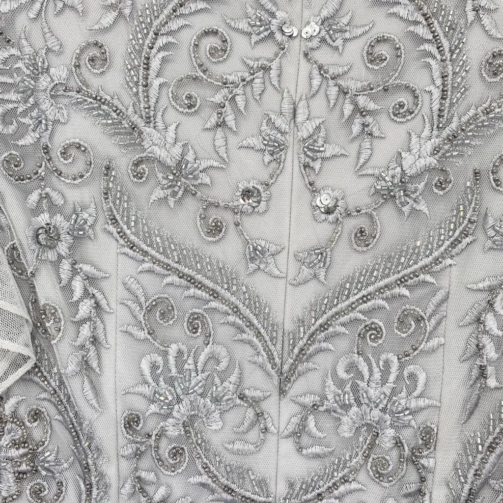 Anthropologie BHLDN Maricela Dress Beaded Chiffon Evening Formal - Image 15