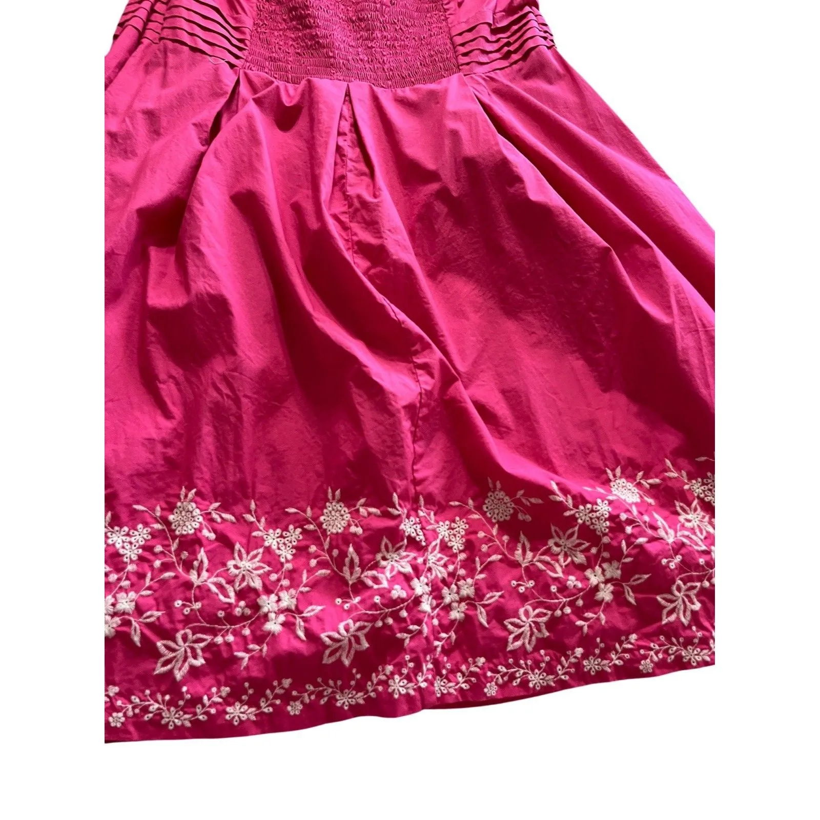 Tweeds Pink Halter Neck Midi Dress Embroidered Size 22w TWEE PREPPY SUMMER - Image 9