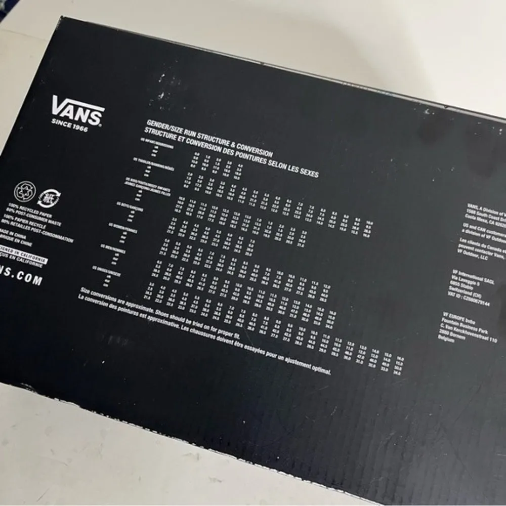 VANS High Tops Black White RARE Zappos 20th Anniversary Womens 9 Mens 7.5 NEW - Image 8