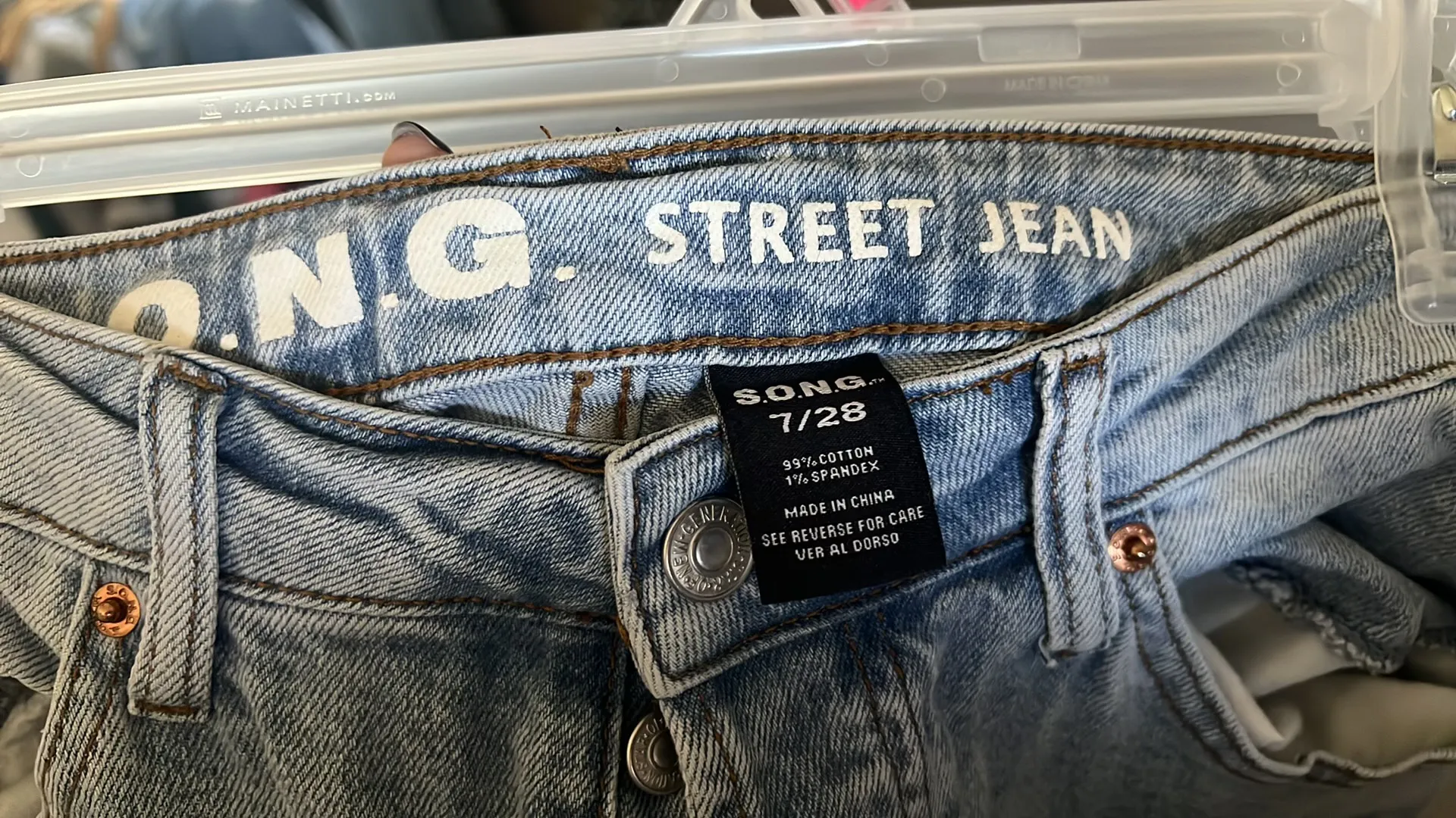 Wide leg jeans Blue Size 28 - Image 3